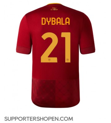 AS Roma Paulo Dybala #21 Hemma Matchtröja 2022-23 Kortärmad